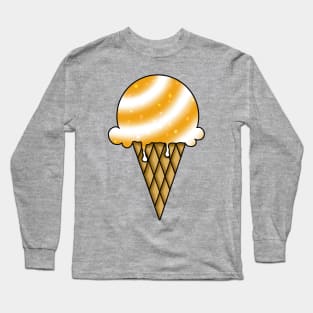 Galaxy Ice Cream - Orange Long Sleeve T-Shirt